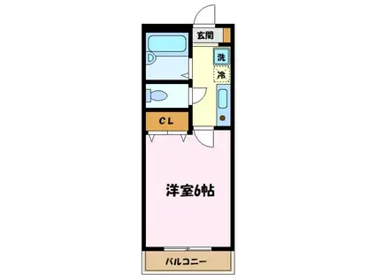 グレイスヴィラ三田弐番館(1K/1階)の間取り写真