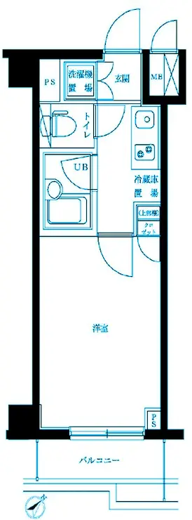 ルーブル溝の口参番館 3階階 間取り