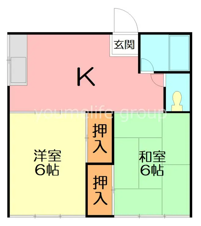 さつき荘A 2階階 間取り