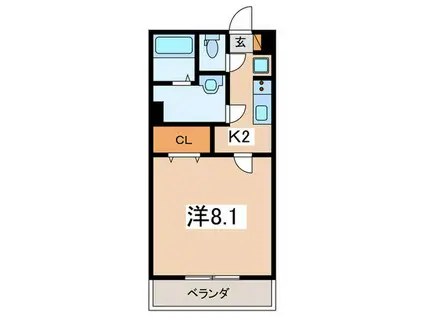 COMFY SAGAMIGAOKA(1K/1階)の間取り写真