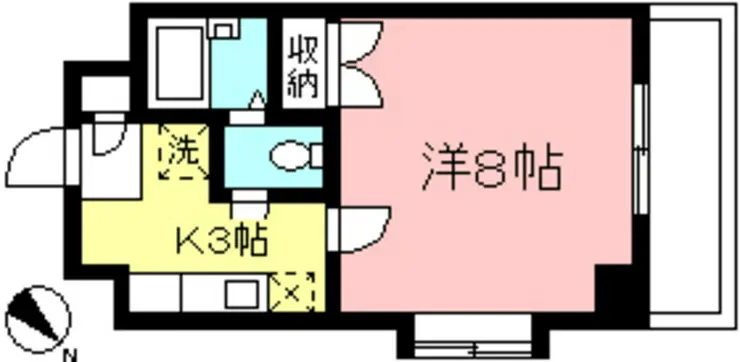 ハイツホルン相模大野 8階階 間取り