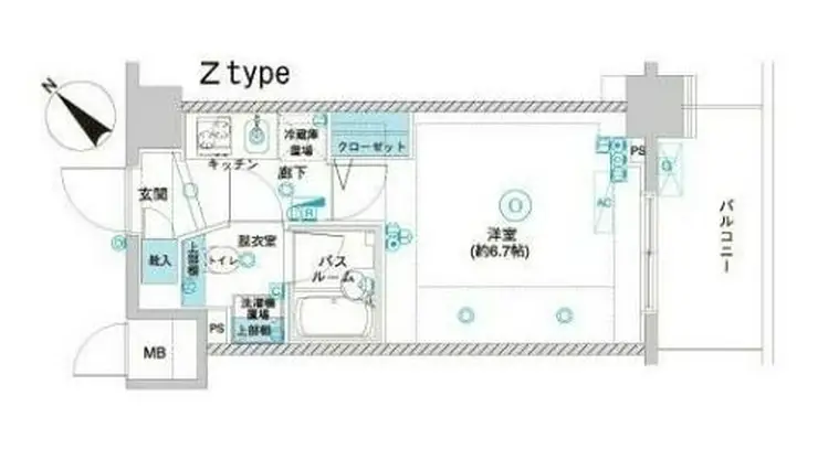 フェニックス横濱関内BAY GAIA 10階階 間取り