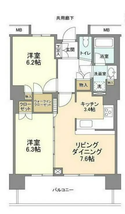豊洲シエルタワー 27階階 間取り