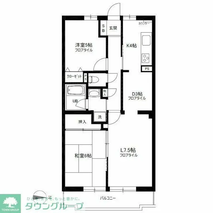 グレース桜新町 3階階 間取り