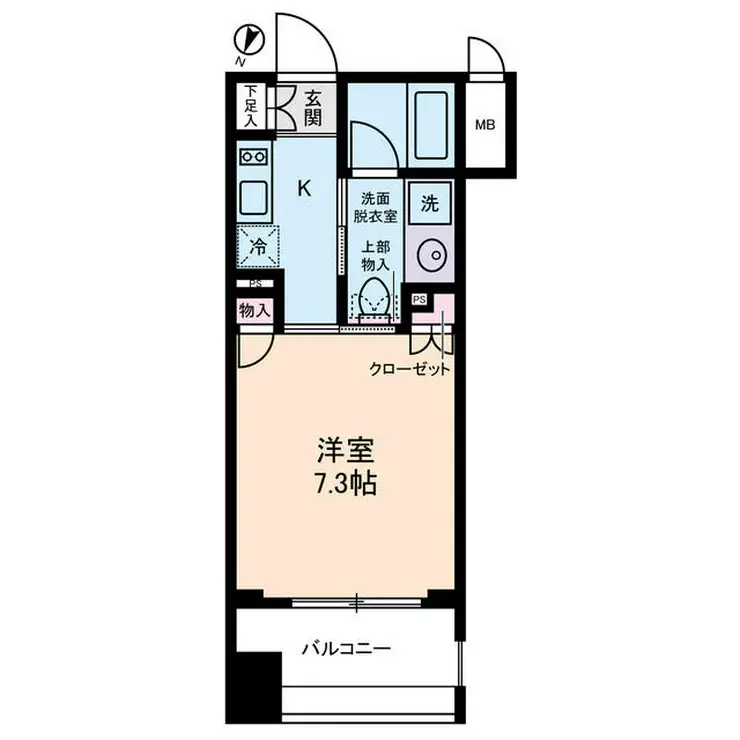 オーベルジュ日本橋 6階階 間取り