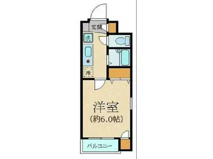 シンシア日本橋(1K/3階)の間取り写真