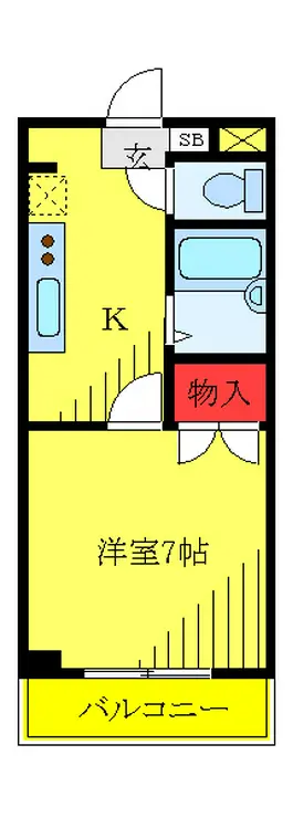 ラフィーネ金杉 2階階 間取り