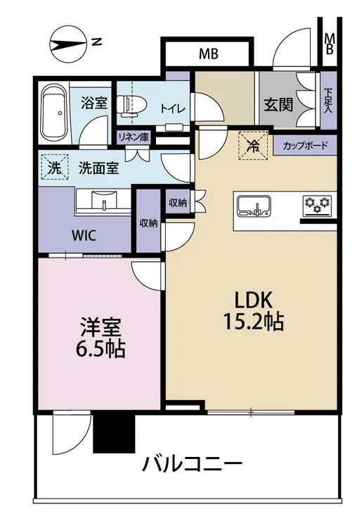 パークホームズ南麻布ザレジデンス 5階階 間取り