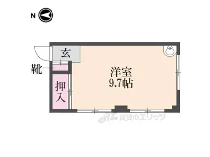 マルショービル(ワンルーム/4階)の間取り写真