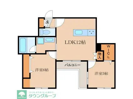 CIELO(2LDK/2階)の間取り写真