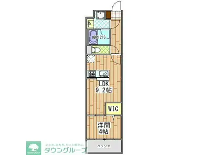 ファーストレジデンスおゆみ野(1LDK/4階)の間取り写真