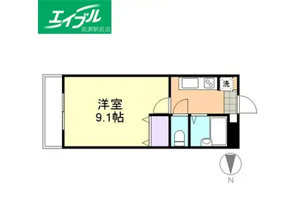 イーストピア扇(1K/1階)の間取り写真