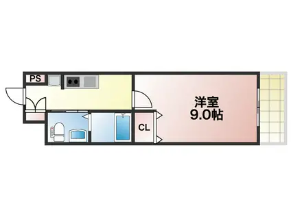 リアライズ住之江公園(1K/6階)の間取り写真
