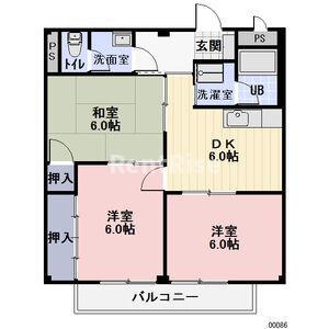 ドリーム・ファミリー(3DK/1階)の間取り写真
