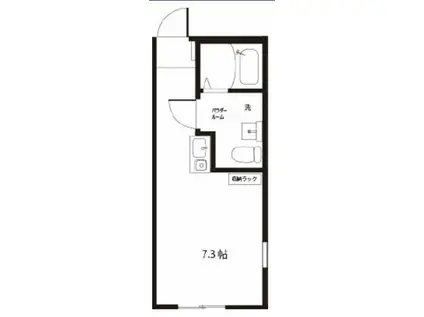 LIGHTHOUSE蕨中央(ワンルーム/3階)の間取り写真