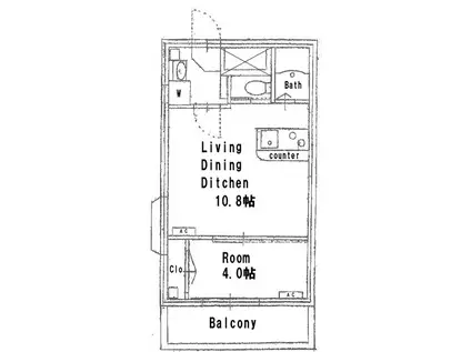 パレスジョージタウン(1LDK/3階)の間取り写真