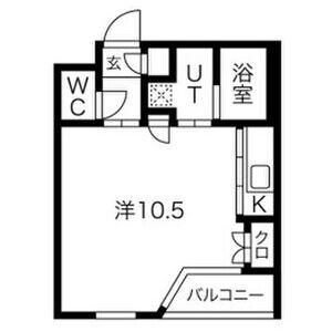 SPACE CUBE HONJIN(1K/4階)の間取り写真