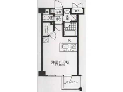グラーレ・バイロイト(ワンルーム/4階)の間取り写真
