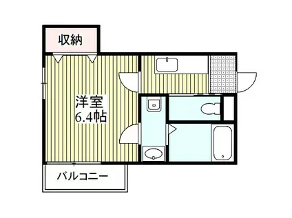ラパーチェ プリモ(1K/3階)の間取り写真