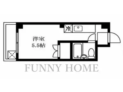 シティミヤザワ(ワンルーム/3階)の間取り写真