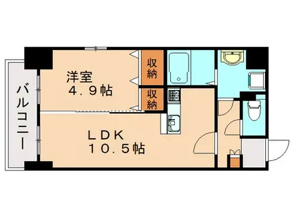 グランハイアット(1LDK/3階)の間取り写真