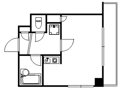 メゾン・ド・ジョワン(1K/2階)の間取り写真
