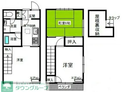 アムール松本(3K/1階)の間取り写真