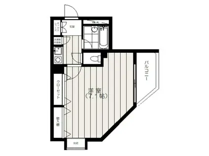 ライオンズマンション八王子第六(1K/3階)の間取り写真