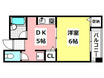 エルドラード箕面II(1DK/3階)の間取り写真