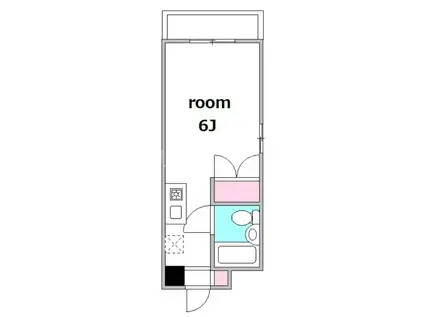 パークシティ戸越(1K/2階)の間取り写真