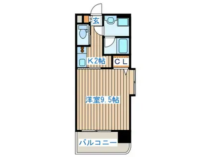 セグローラ八幡(1K/8階)の間取り写真