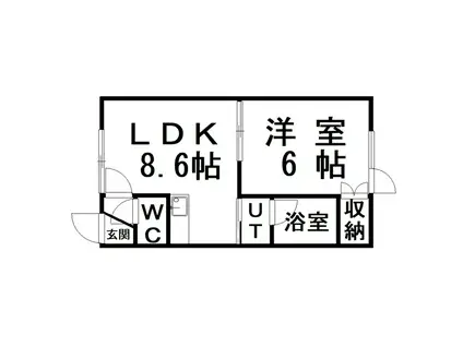 フォレストヒルズ(1LDK/1階)の間取り写真
