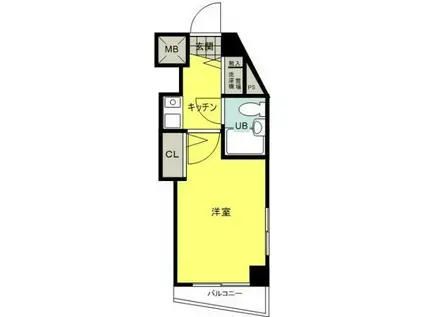 フェニックス茗荷谷(1K/5階)の間取り写真