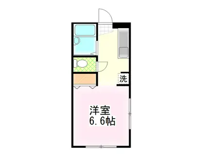 モンシャトーフジ(1K/1階)の間取り写真