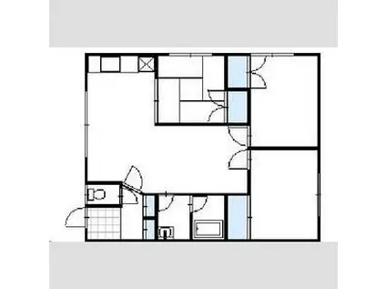 メゾンリバージ(3LDK/2階)の間取り写真