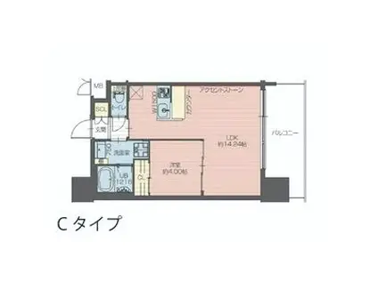 プレジオ大正(1LDK/11階)の間取り写真