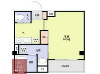 グランエクラ加島I(1K/3階)の間取り写真