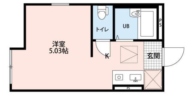 PRIMERA川崎(ワンルーム/2階)の間取り写真