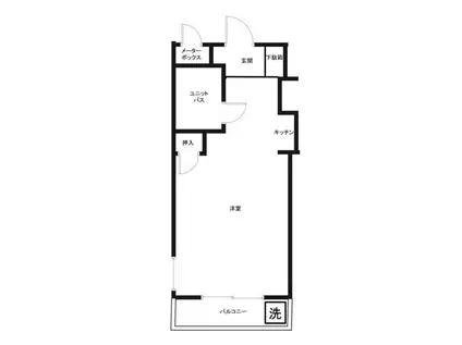 トップ横浜吉野町(ワンルーム/4階)の間取り写真