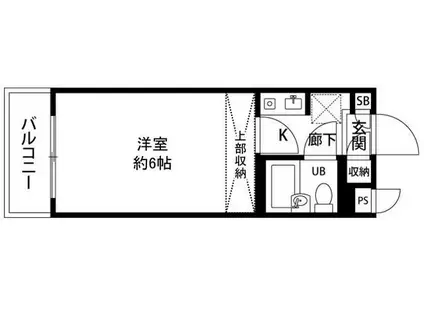 PLENDY等々力駒沢公園通(1K/1階)の間取り写真