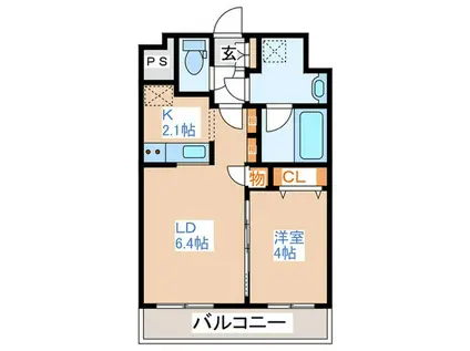 CLARK NORD(1LDK/7階)の間取り写真