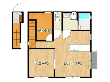 エスペランス(1SLDK/2階)の間取り写真