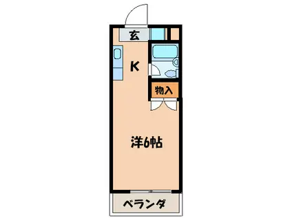 グレース吉田(1K/4階)の間取り写真