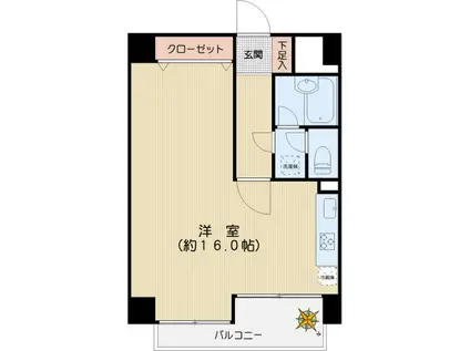 コンフォール久堅(ワンルーム/3階)の間取り写真