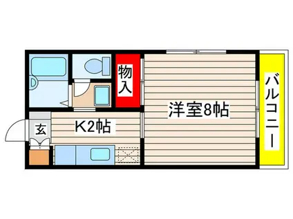 メゾンドミール(1K/1階)の間取り写真