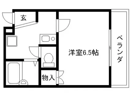 アベリア竹澤(1K/3階)の間取り写真