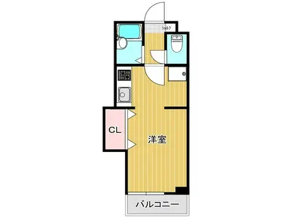 イースクエア一の宮(ワンルーム/7階)の間取り写真