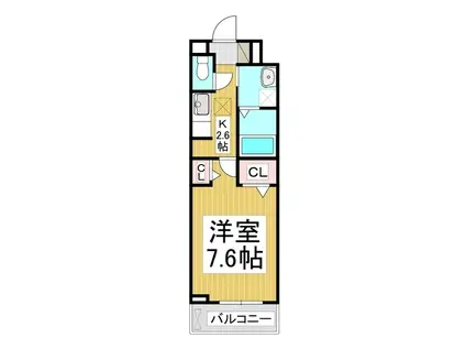 SUMIKAWA(1K/1階)の間取り写真