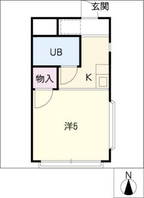 アベニュー(1K/3階)の間取り写真