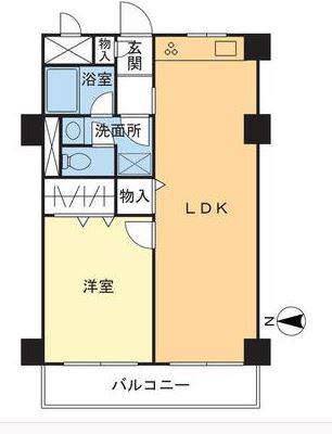 ノートス扇橋(1LDK/3階)の間取り写真